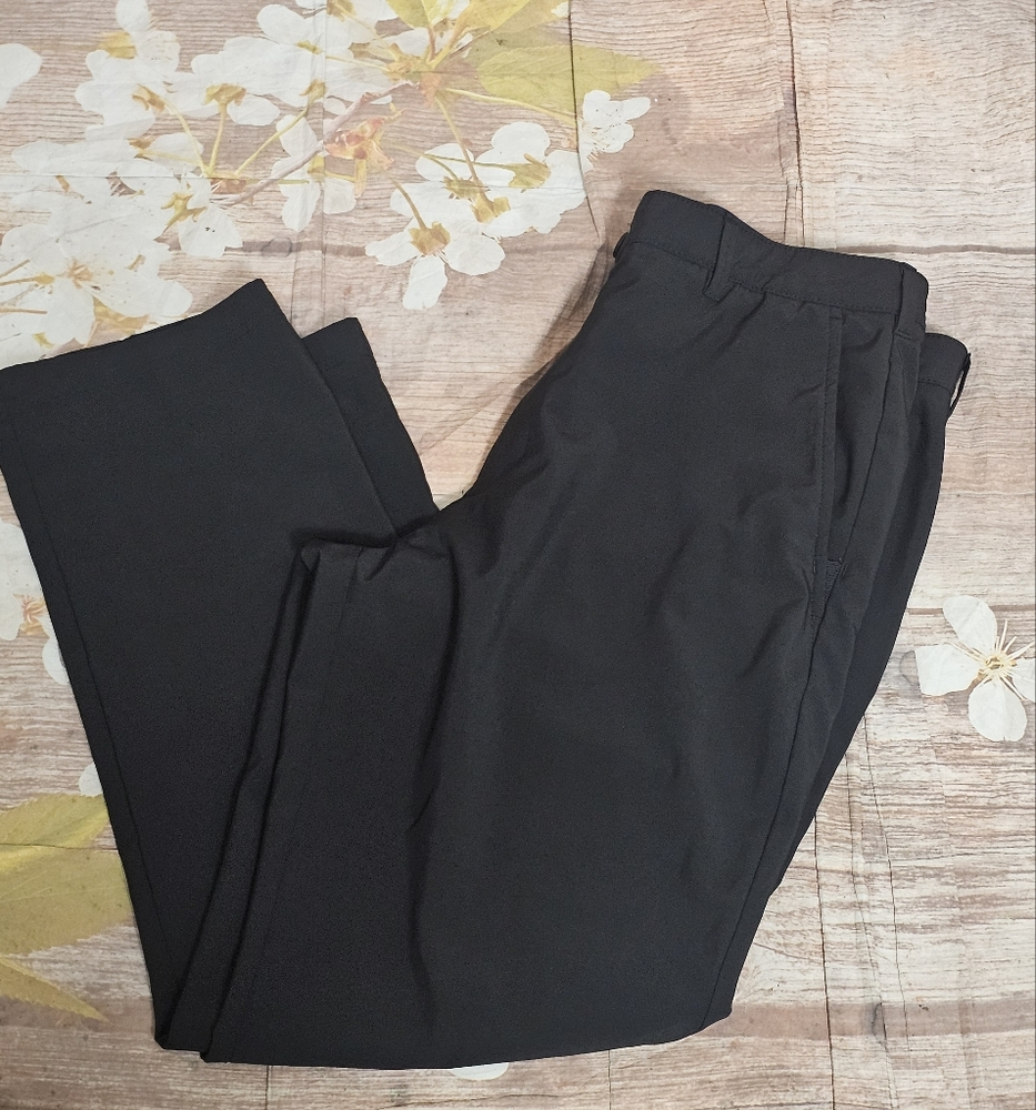 Izod Men's Classic Black Dress Pants